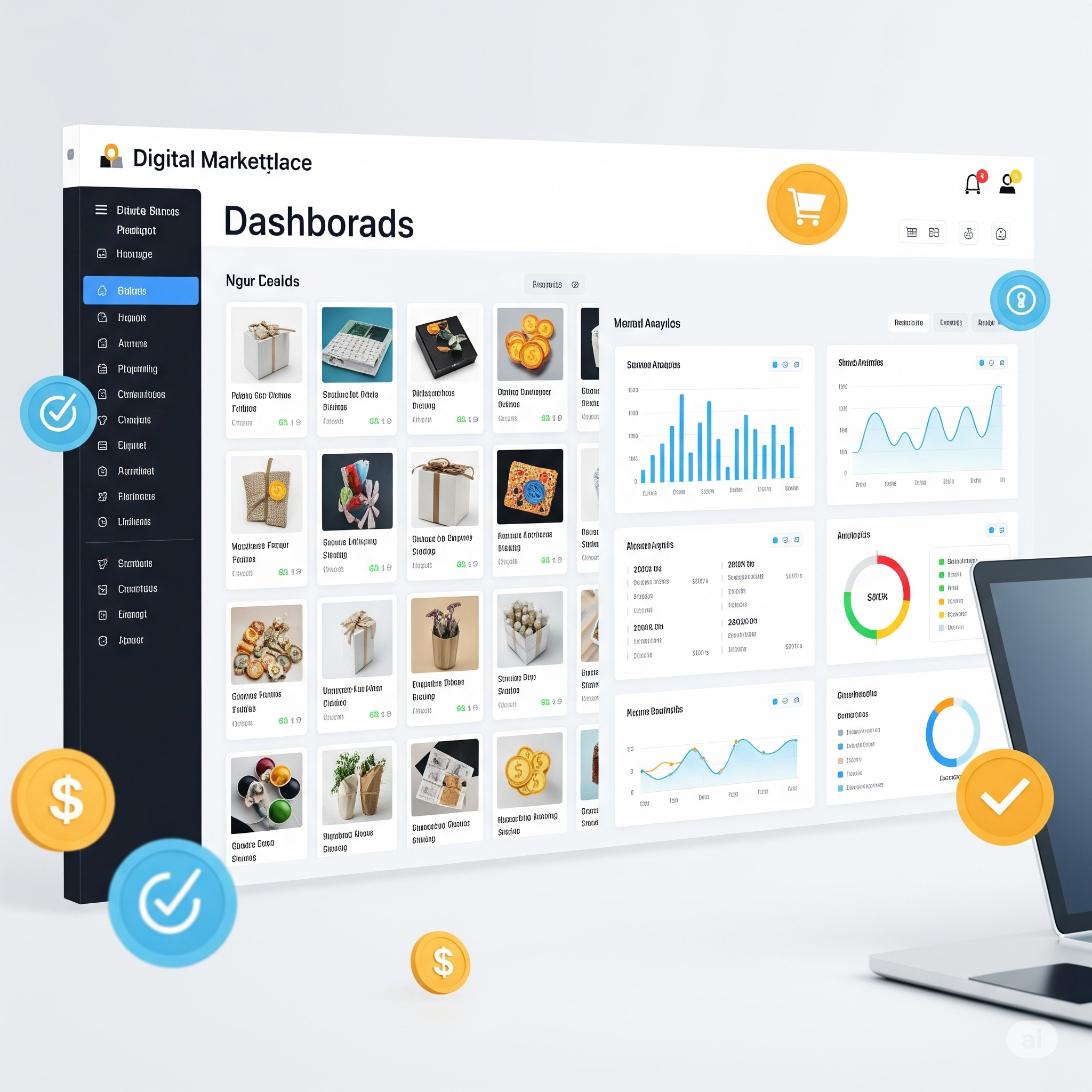 Marketplace B2B - Projet Digital ATOMA développement web Laravel Vue.js e-commerce