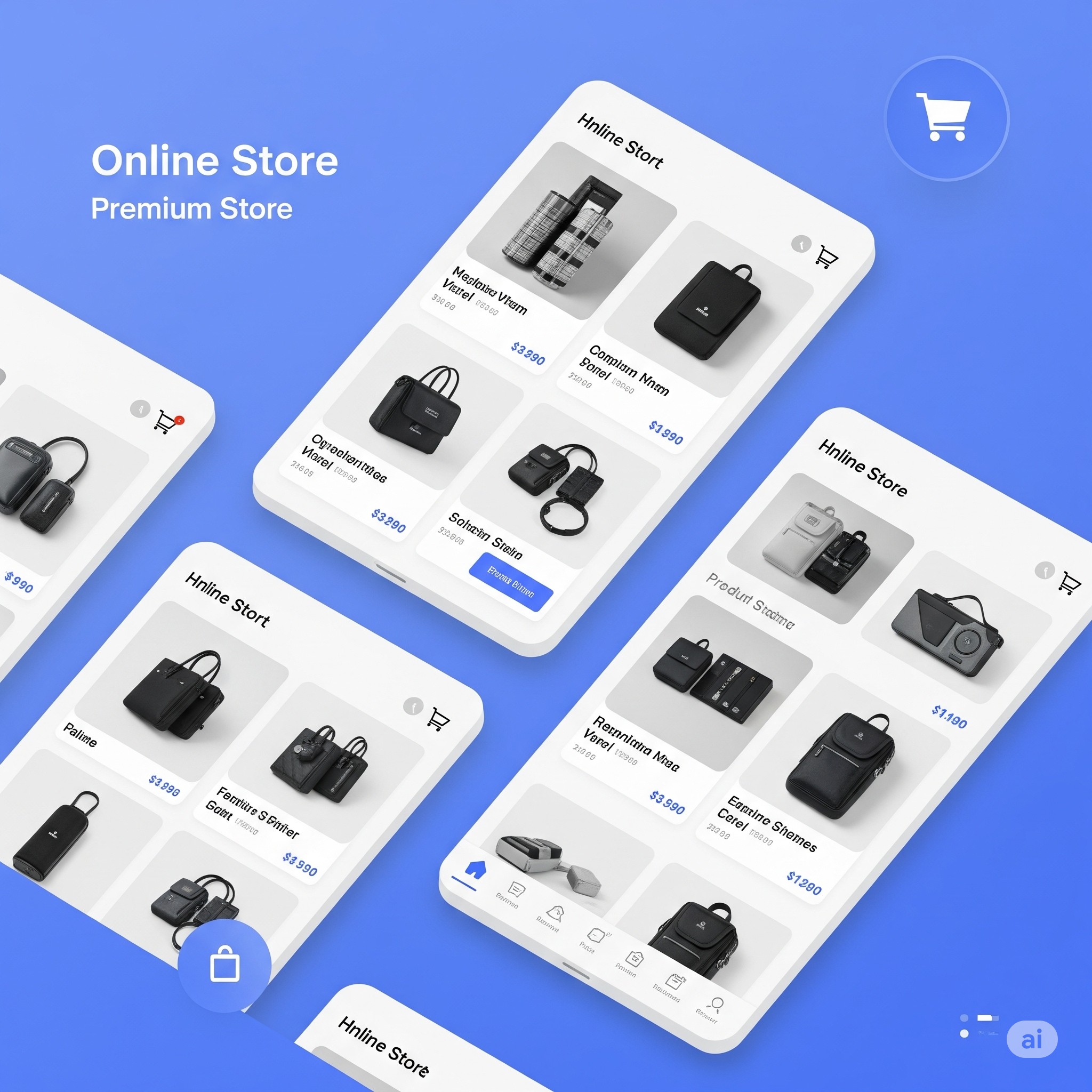 Boutique E-commerce Premium - Projet Digital ATOMA développement web e-commerce